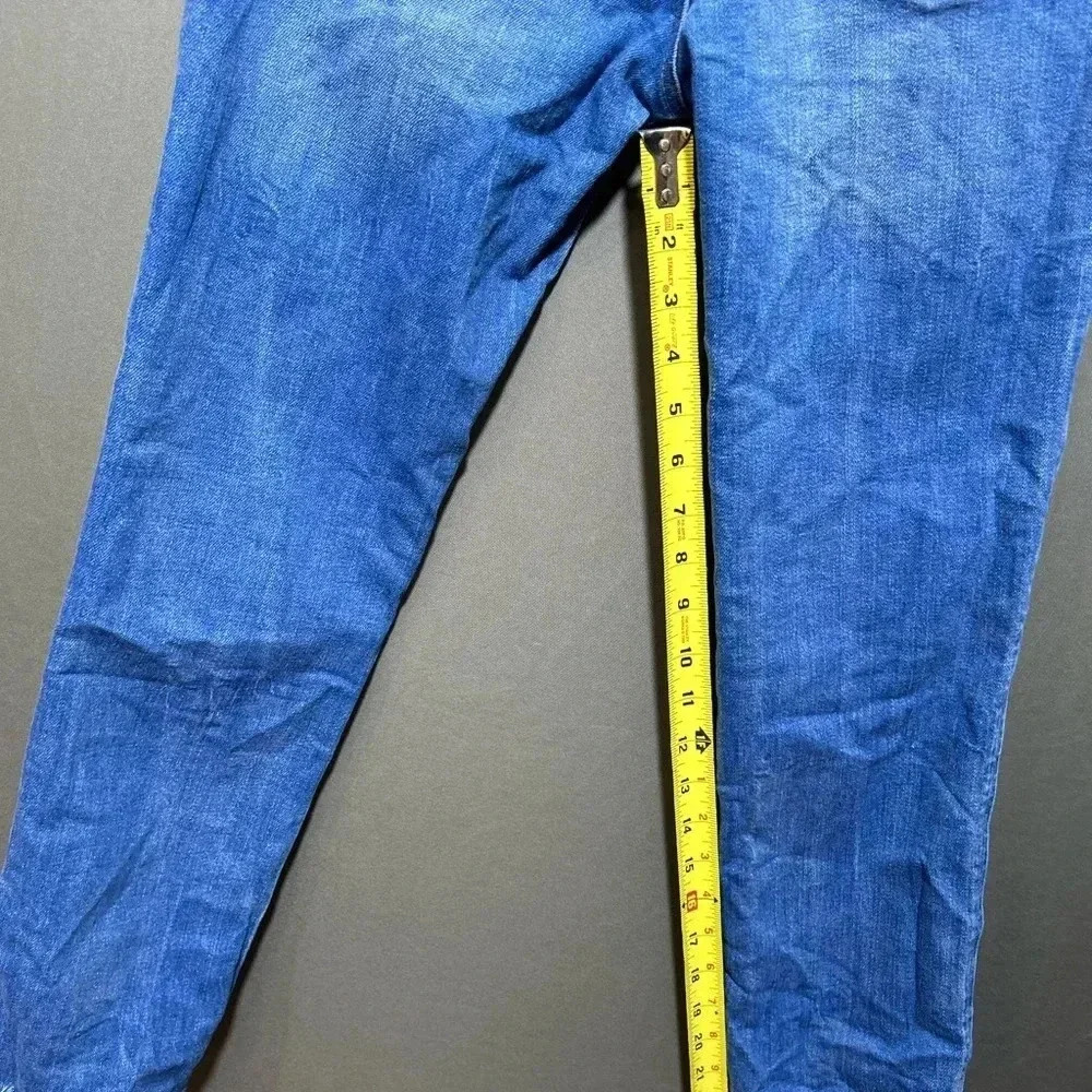 Zara Trafaluc Distressed Blue Denim Jeans‎ Size 4 - Picture 6 of 9